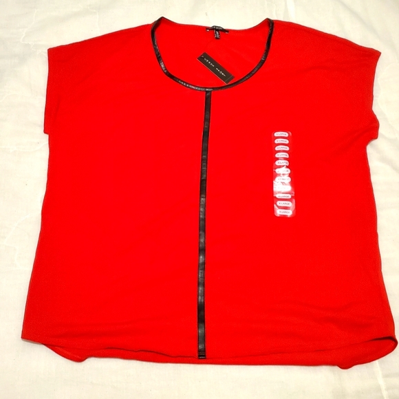 Chaus Sport Tops - NWT Women's Red Sleeveless Shirt Chemise Vest Chaus Sport XL NEW!
